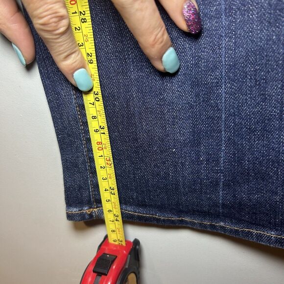 7 For All Mankind Women's Long Bootcut Jeans - Size 30x34 Medium Wash - Picture 3 of 7